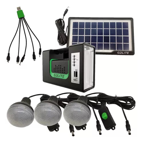 Kit Emergencia Camping Solar