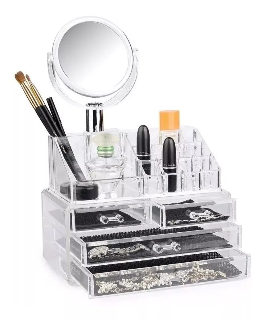 ORGANIZADOR DE MAQUILLAJE ACRÍLICO